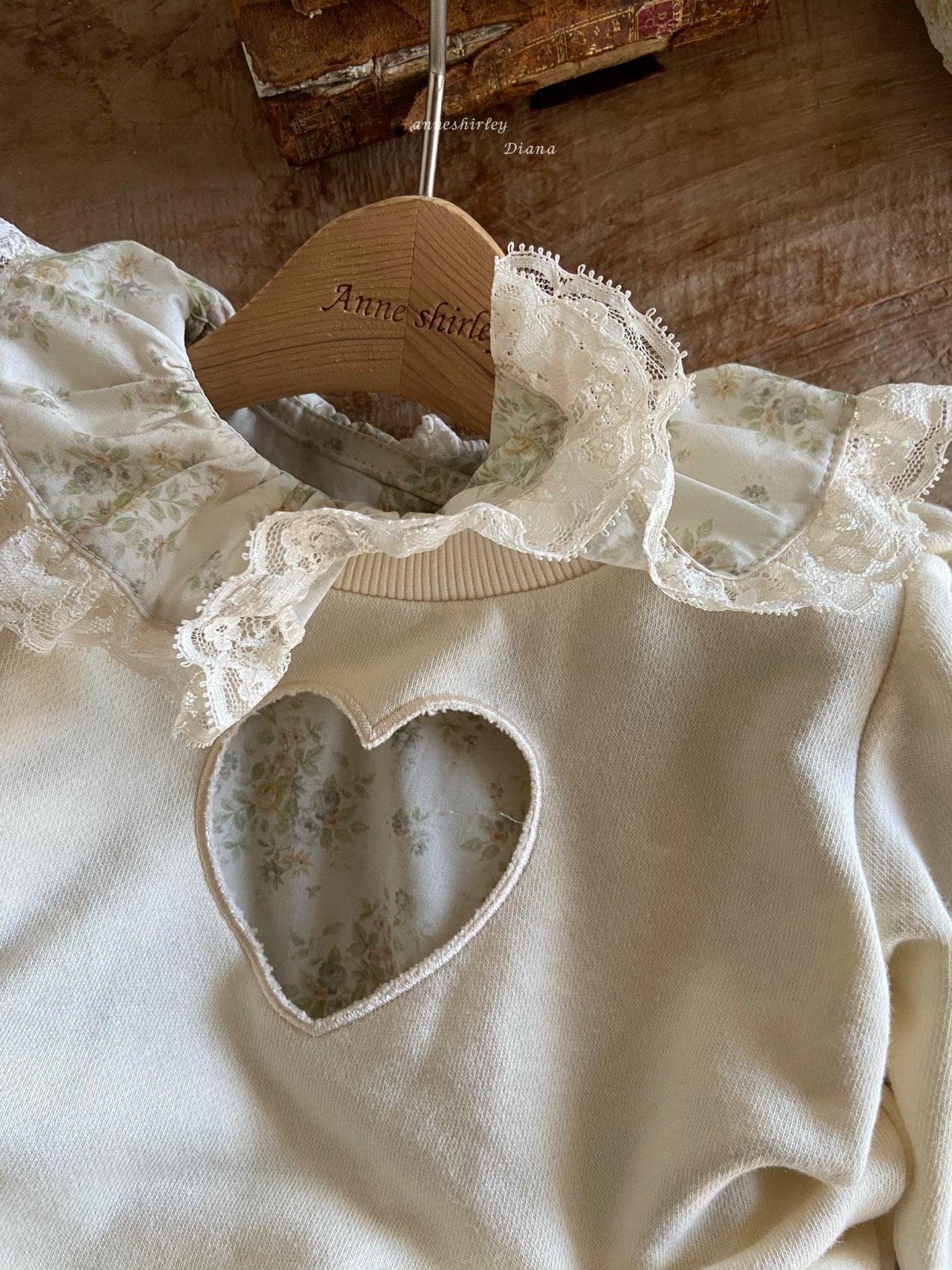 Waffle knit sweatshirt