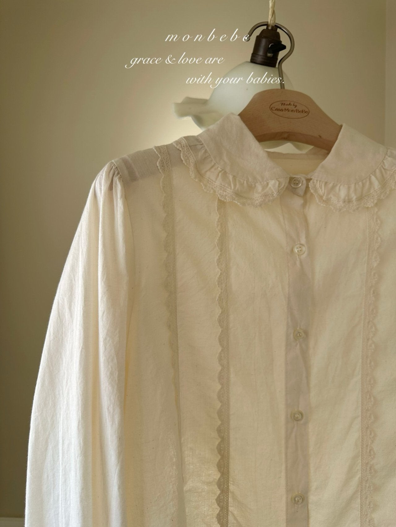 pepe lace blouse (mom size)