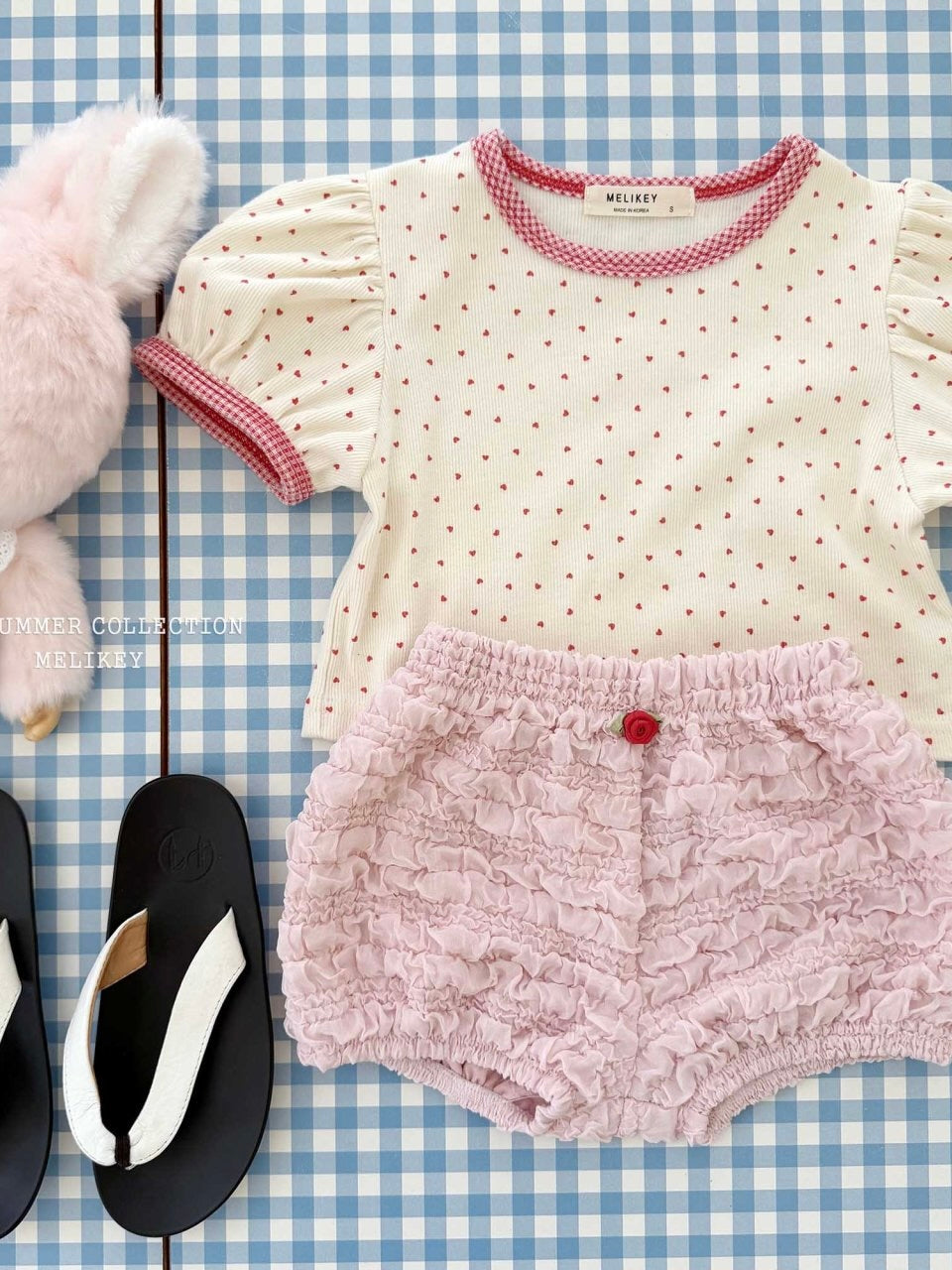 Mini heart puff T shirt