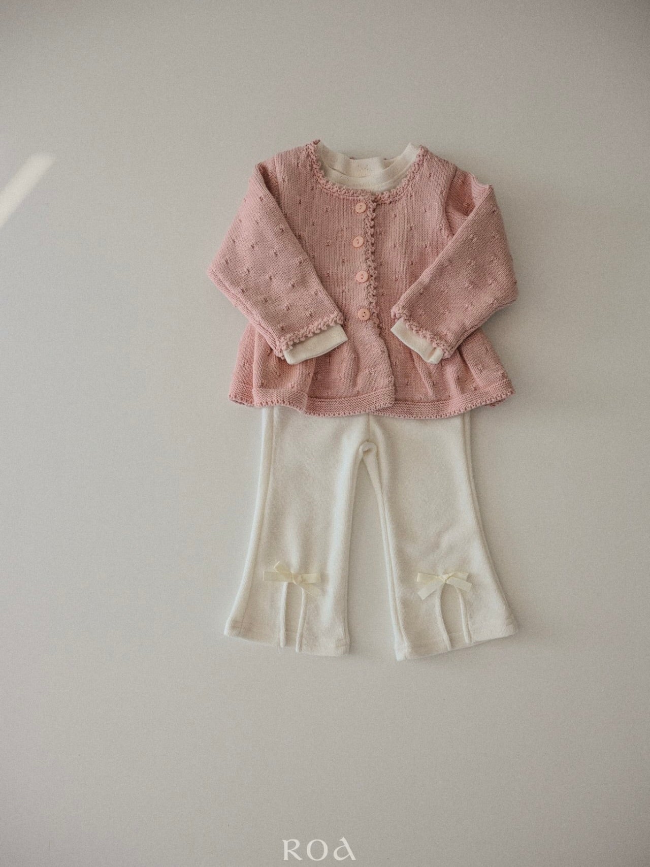 Flare knit cardigan