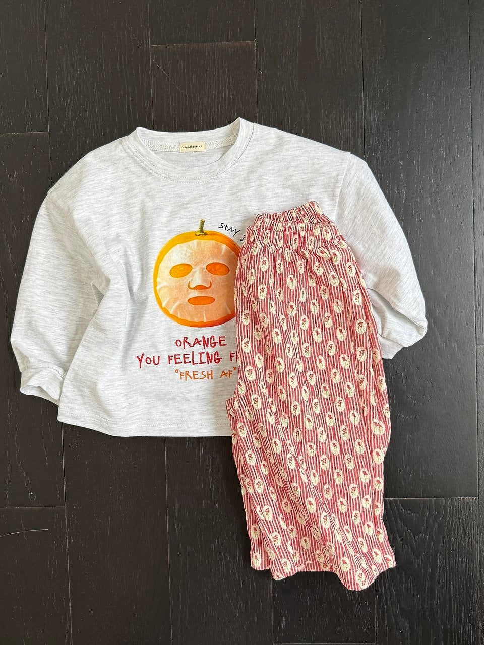 Orange long sleeve T