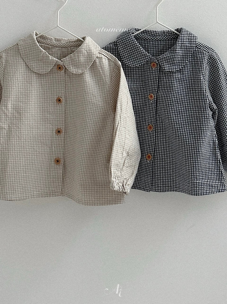 Ini check pattern blouse