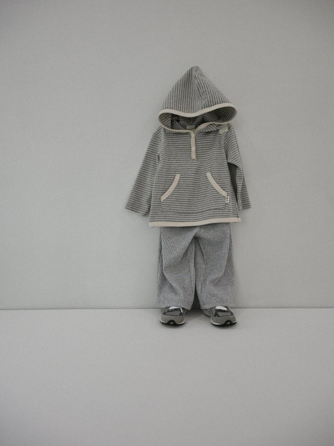 Spring ribbed wide pants