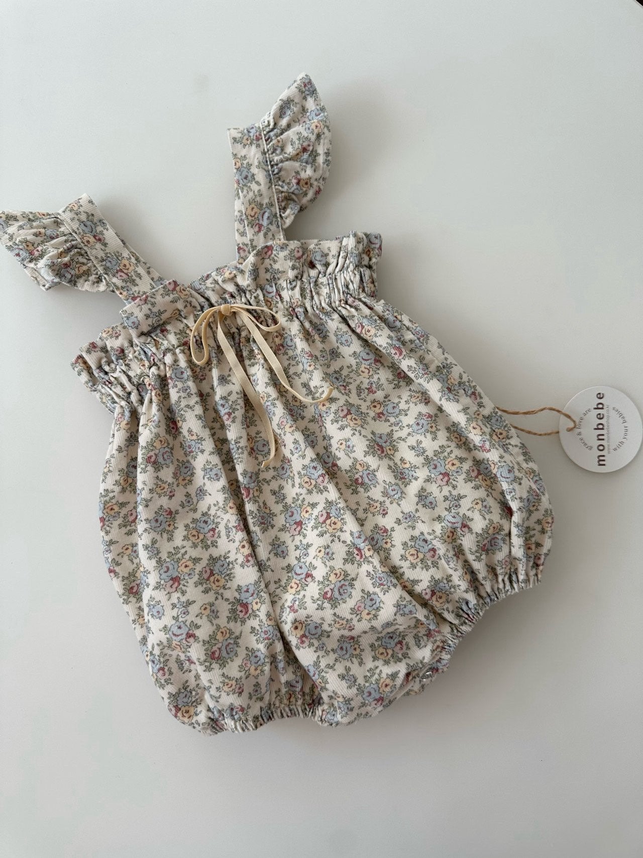 Flower frill rompers