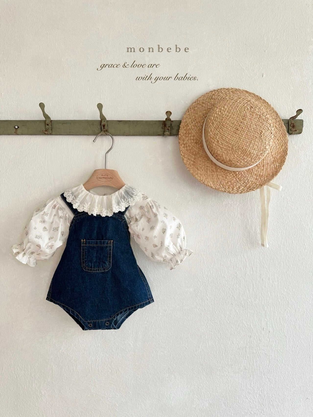 Bonbon denim suspender