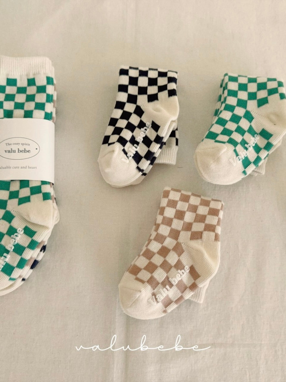 Checkered socks set
