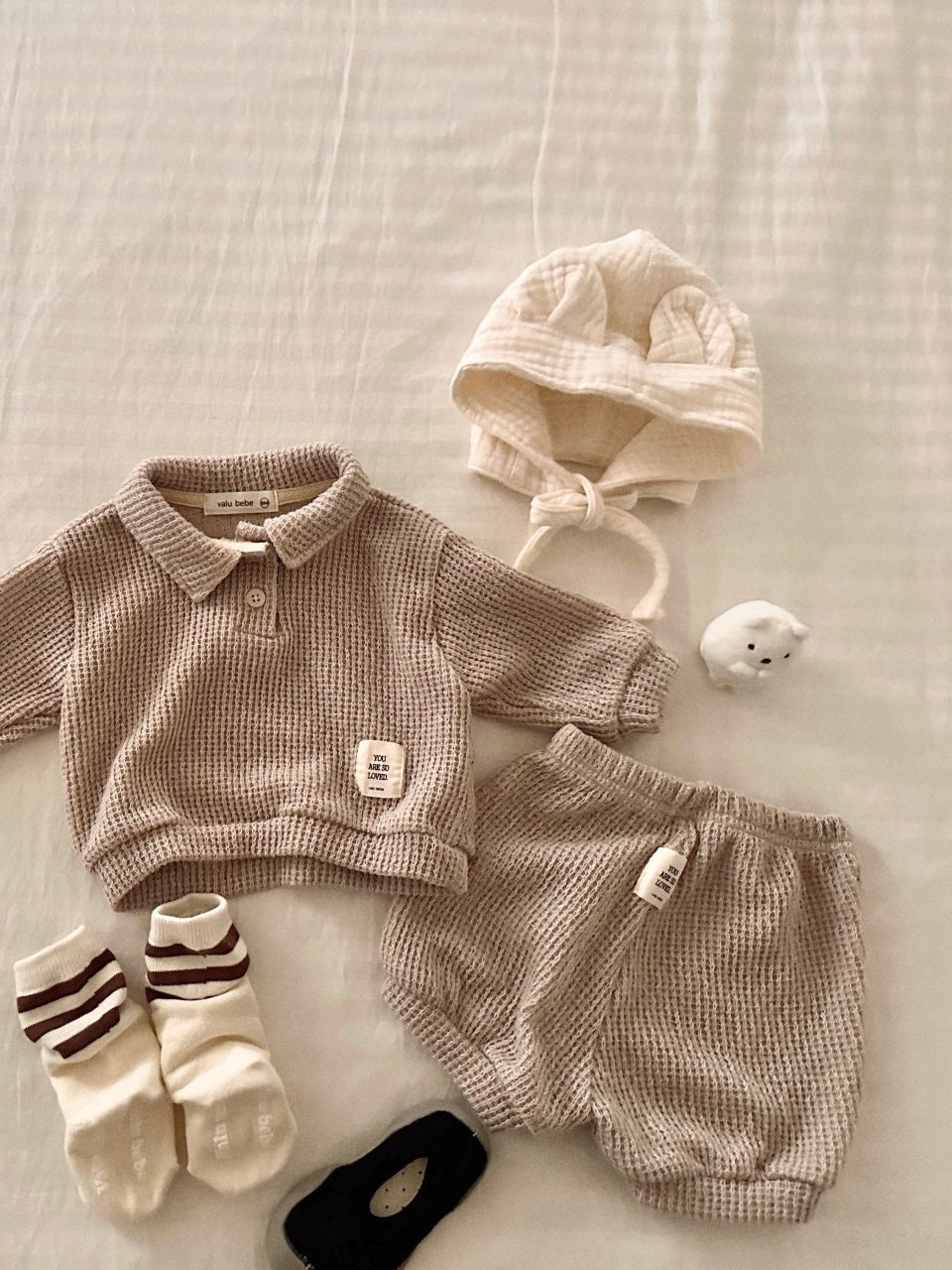 Texture knit polo shirt