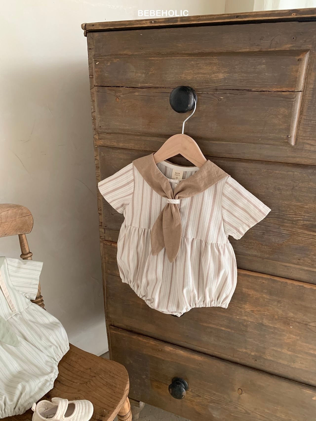 Cozy sailor rompers