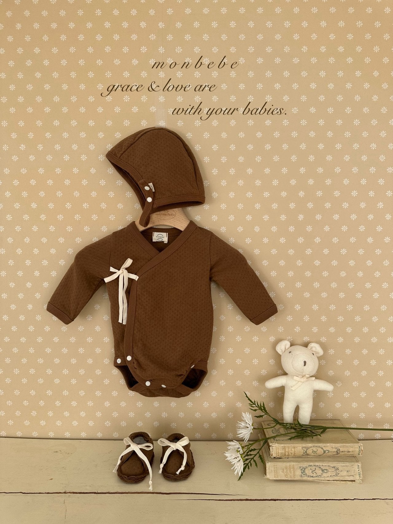 Noah newborn rompers