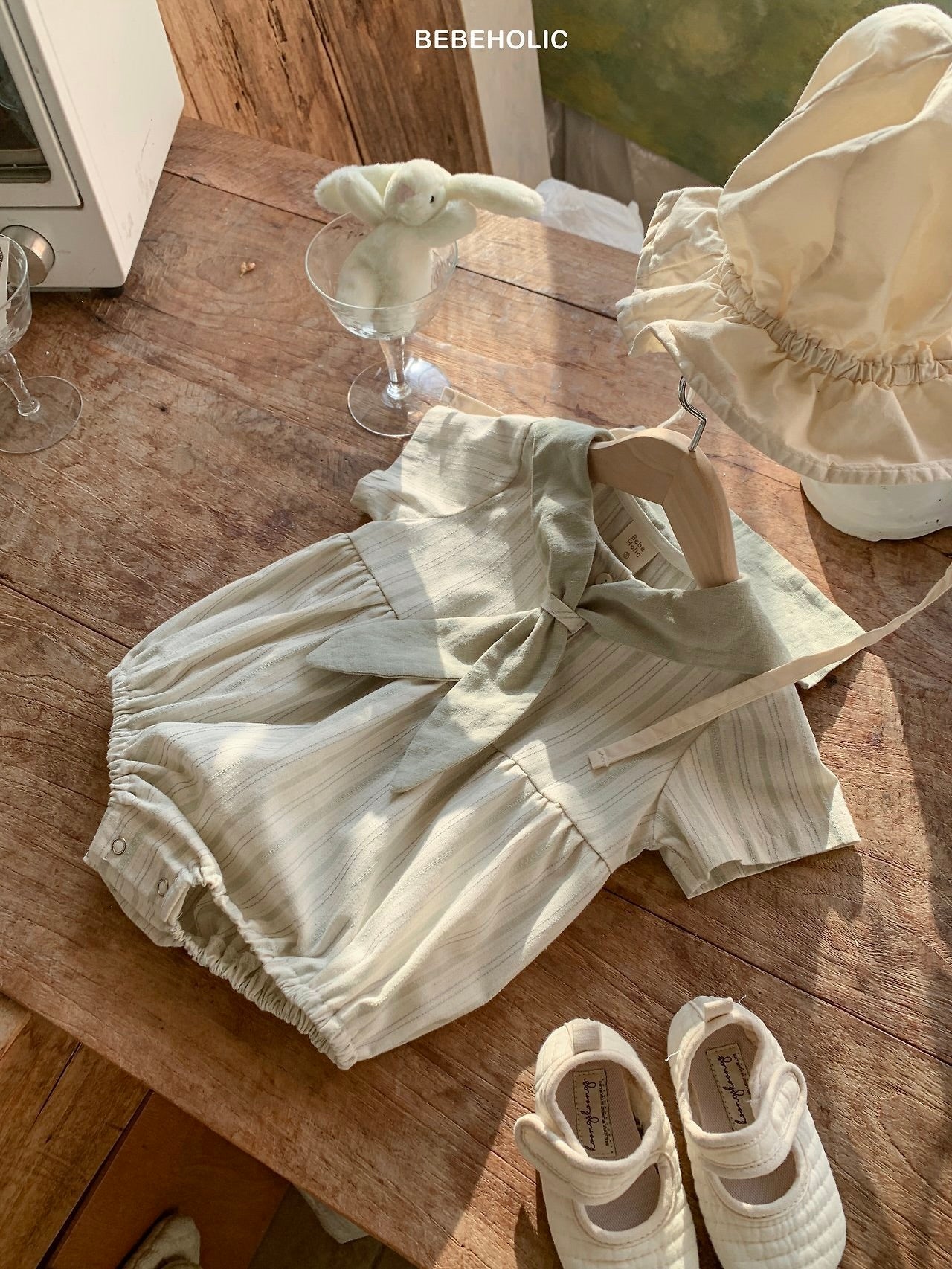 Cozy sailor rompers
