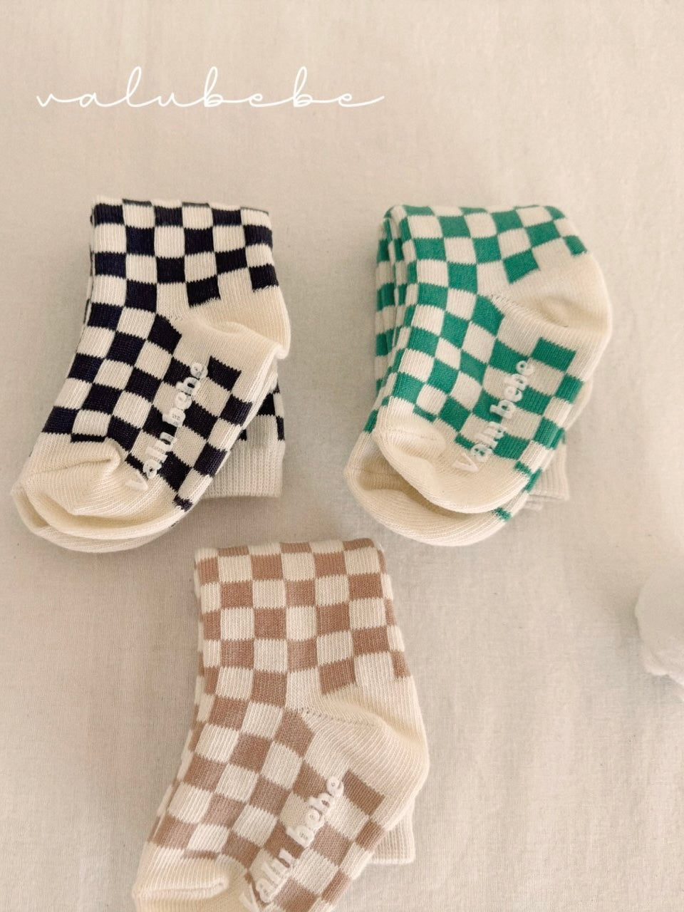 Checkered socks set