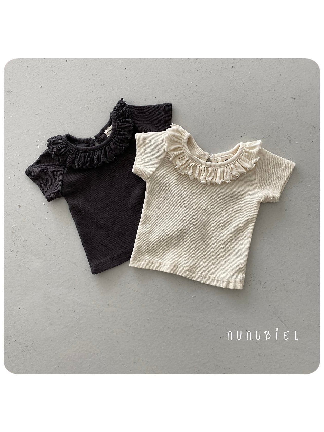 Bebe ribbed frill T shirts