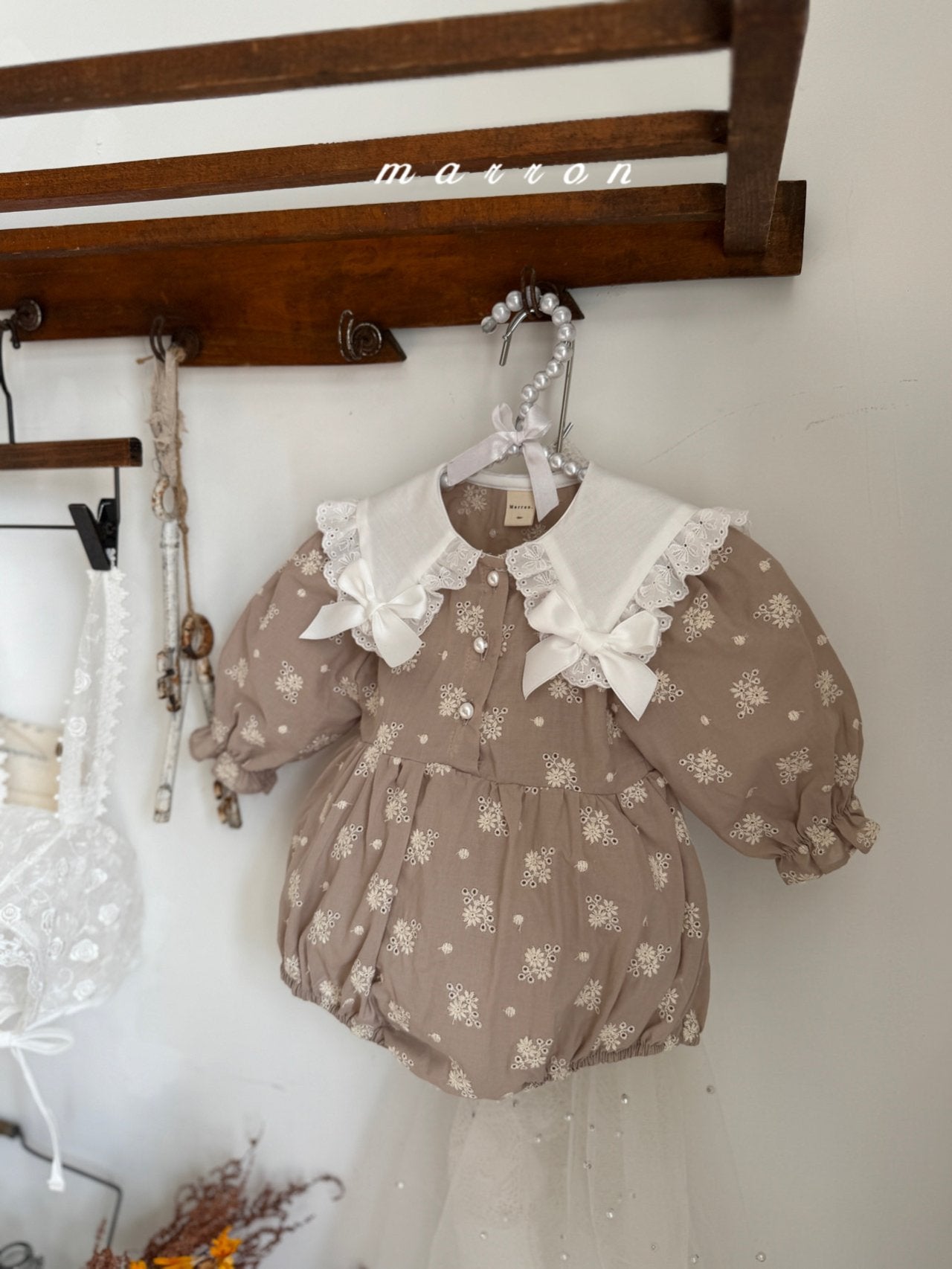 Petit ribbon rompers