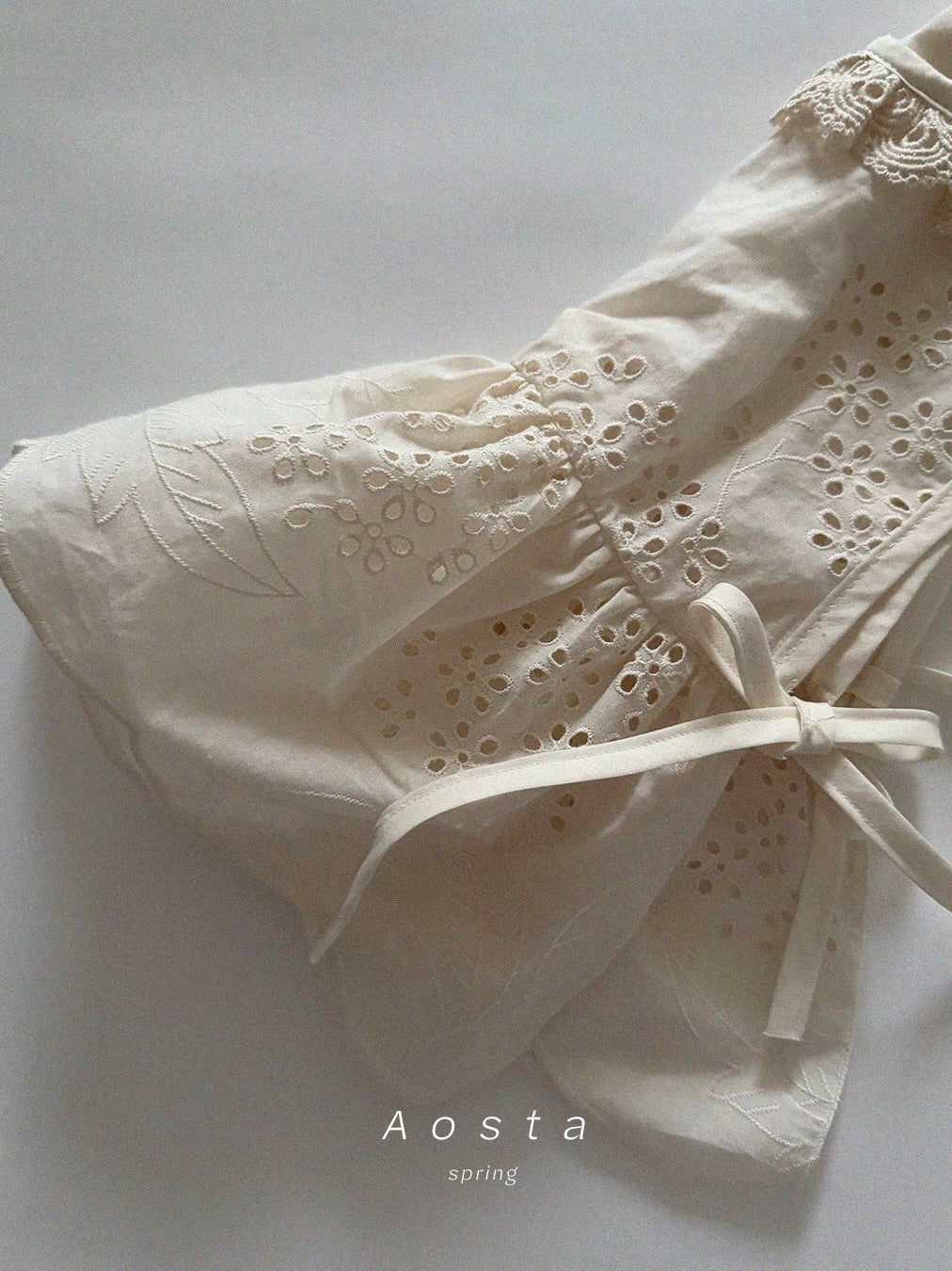 Lace cotton blouse