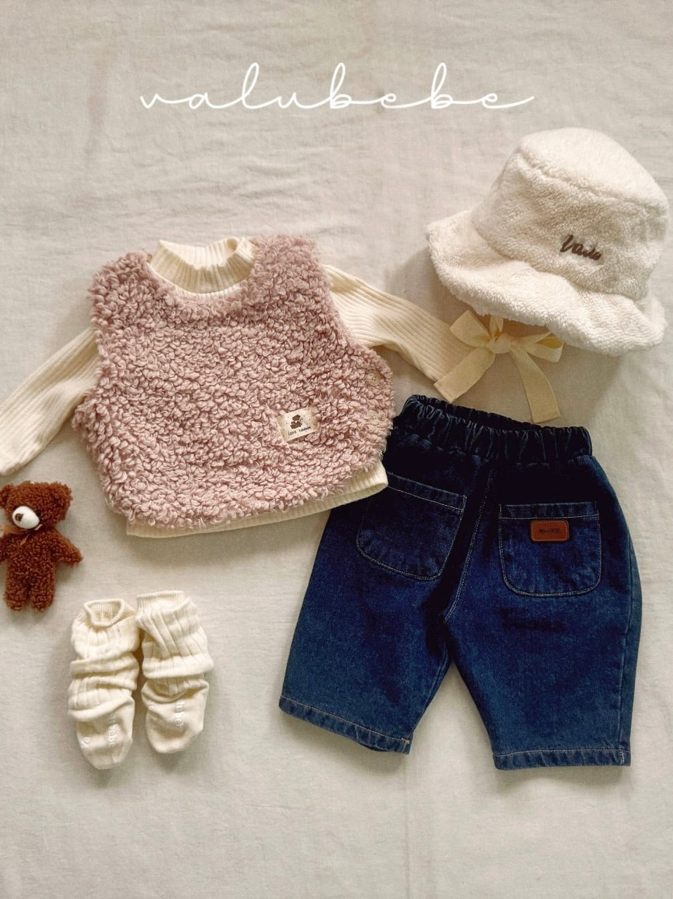 Baby lamb boa vest