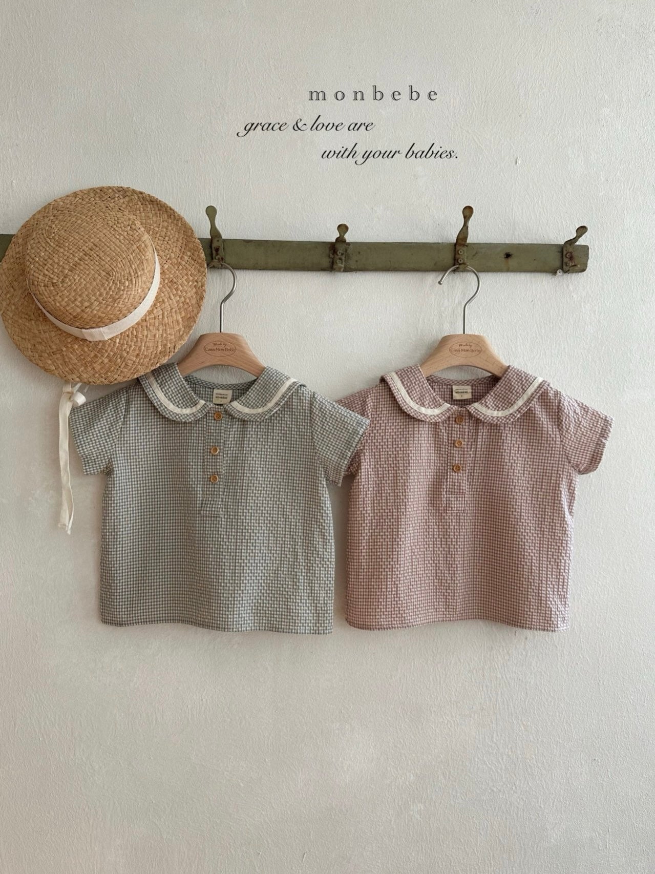 Checked sailor blouse