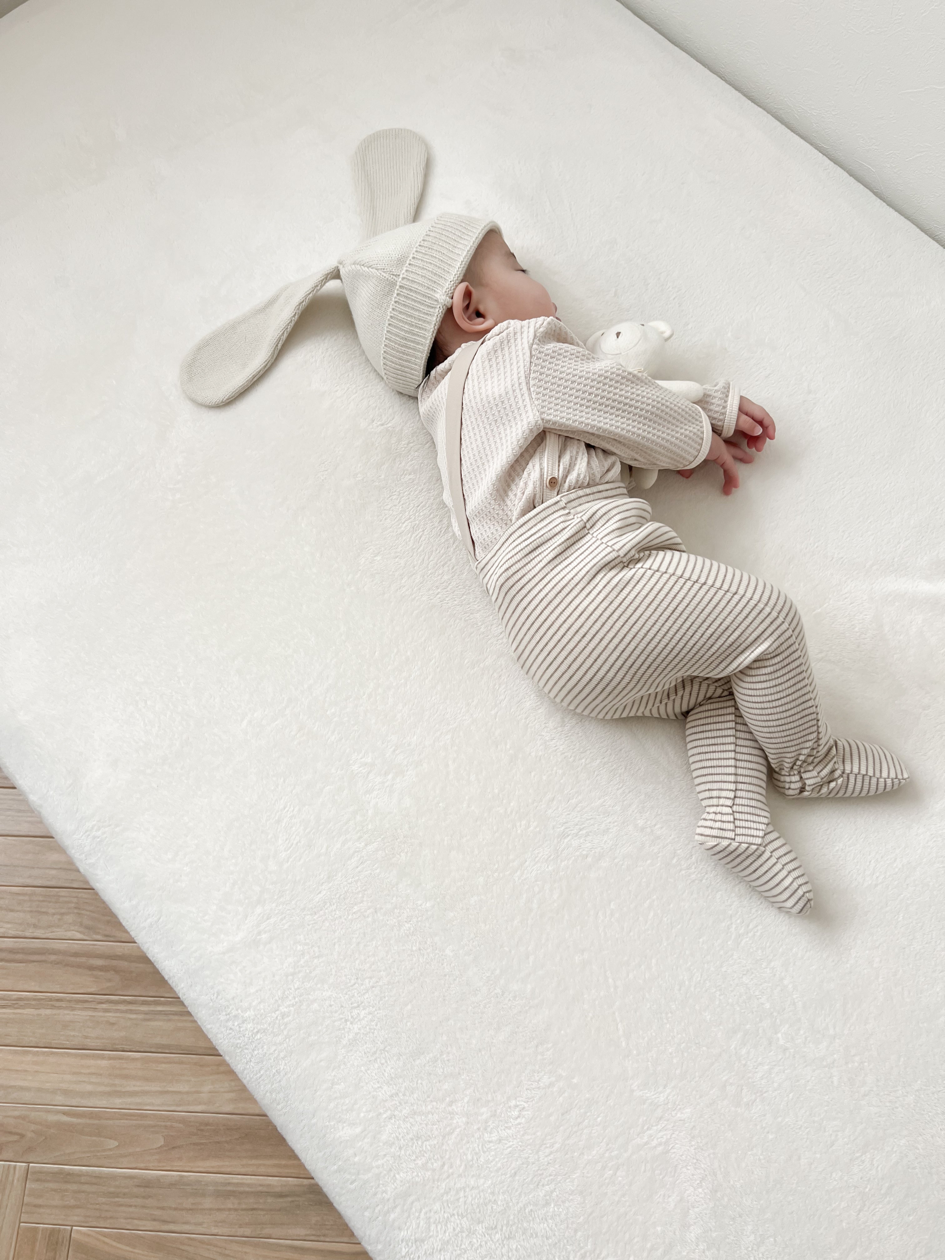 Bebe stripe suspender leggings