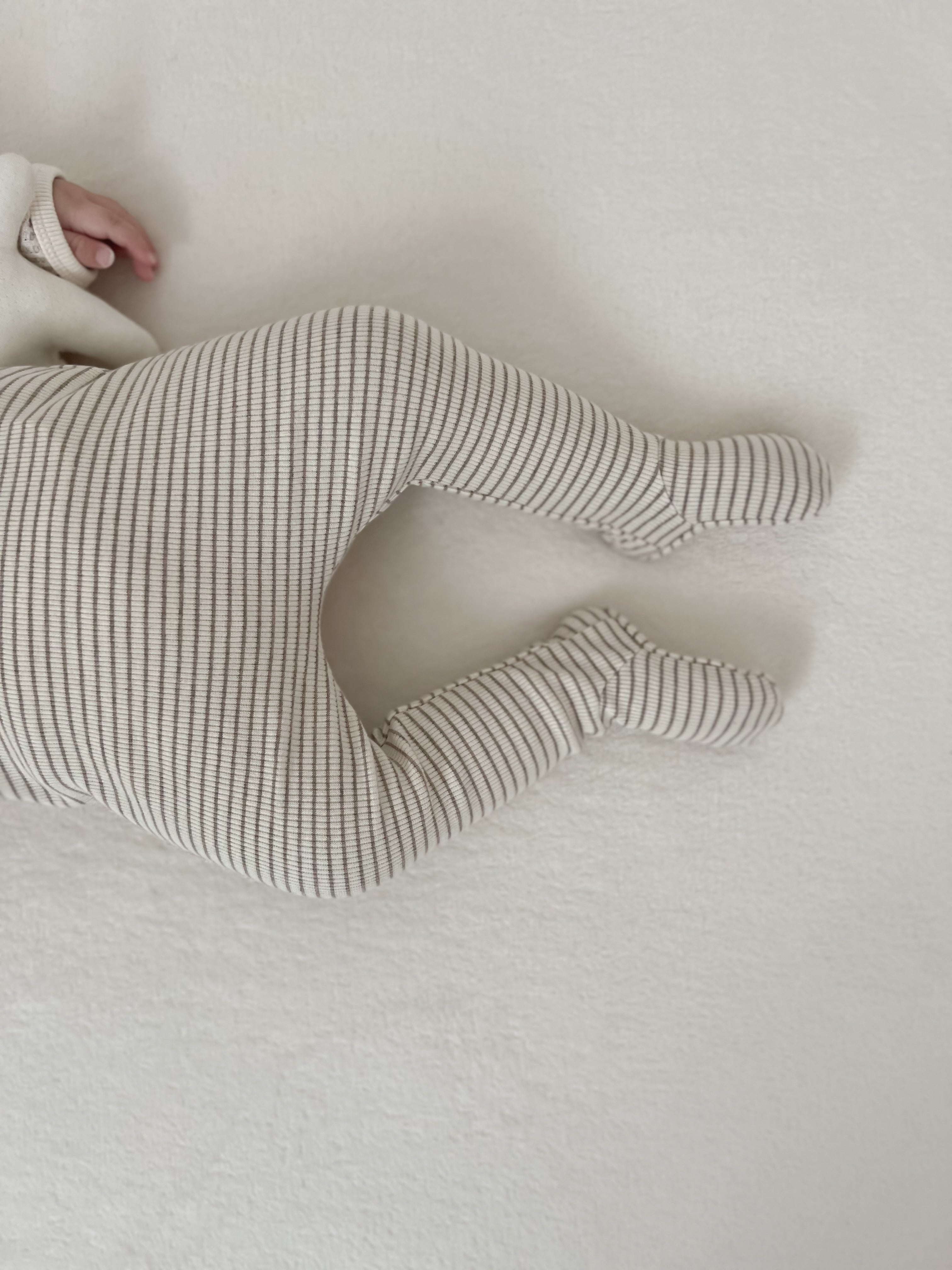 Bebe stripe suspender leggings