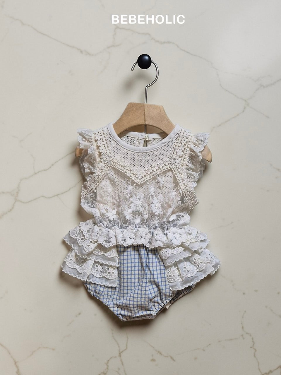 Rain lace rompers