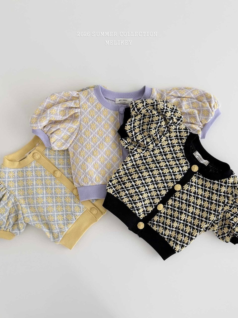 Rika flower puff cardigan