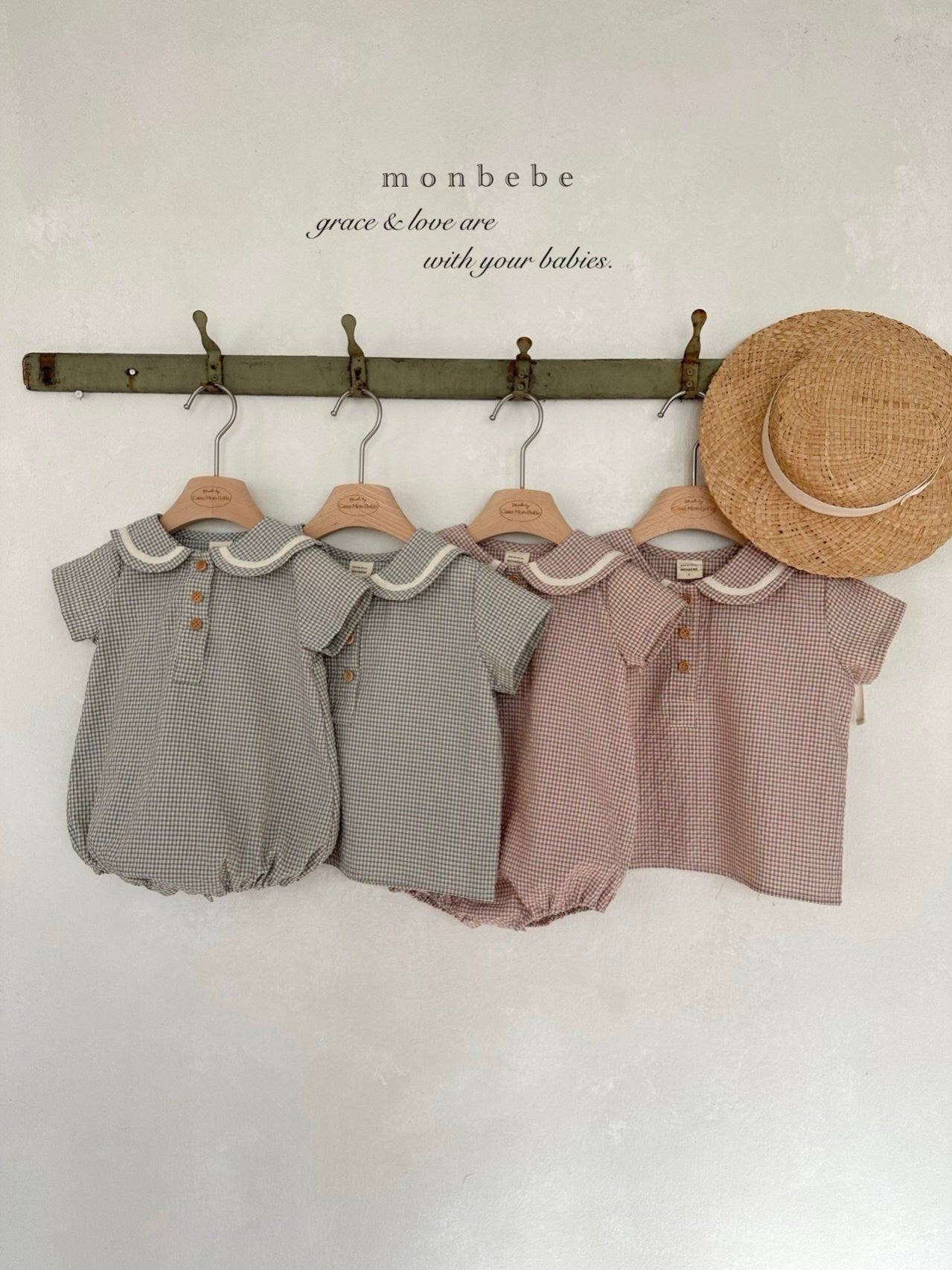 Checked sailor blouse