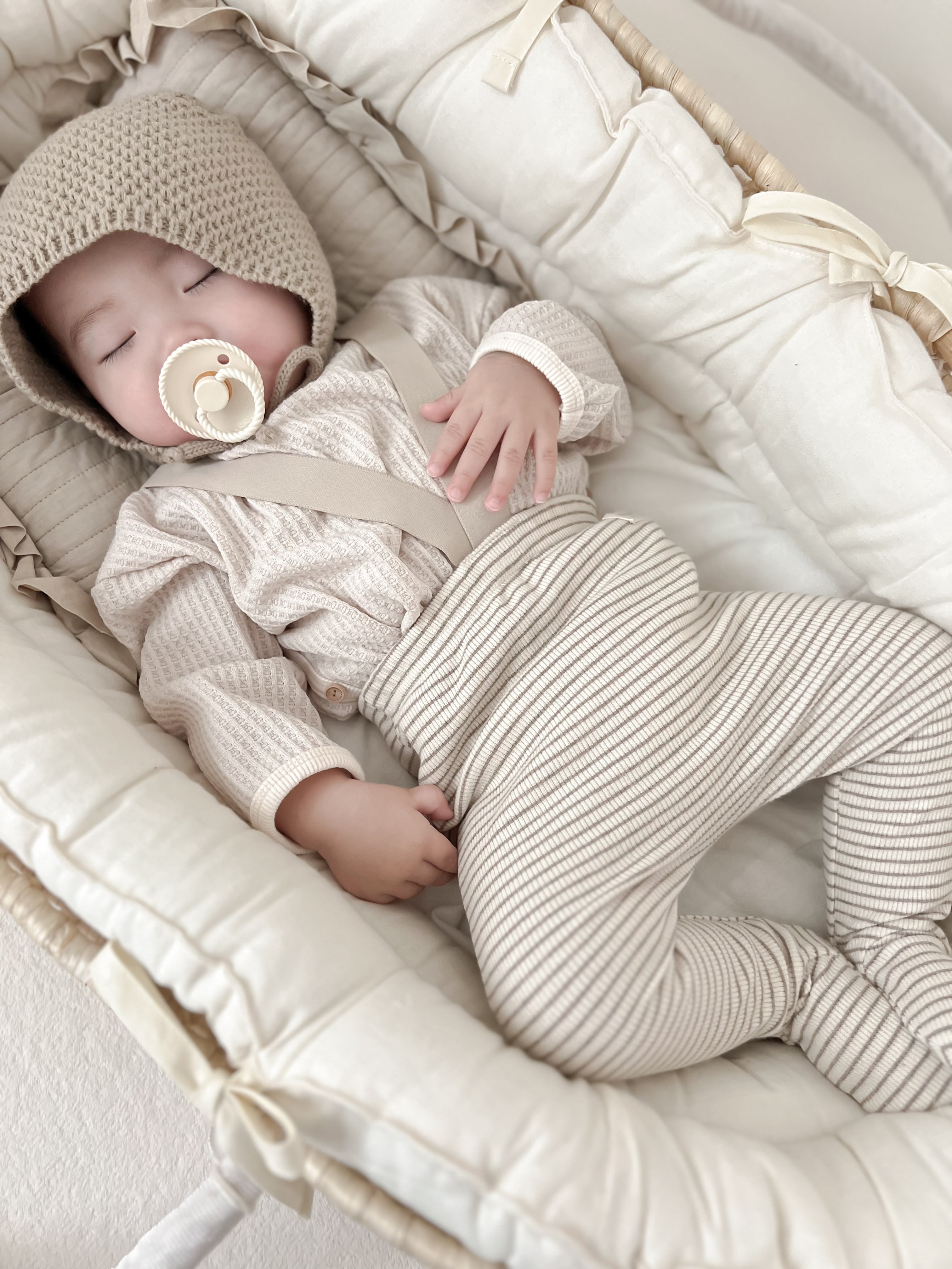 Bebe stripe suspender leggings