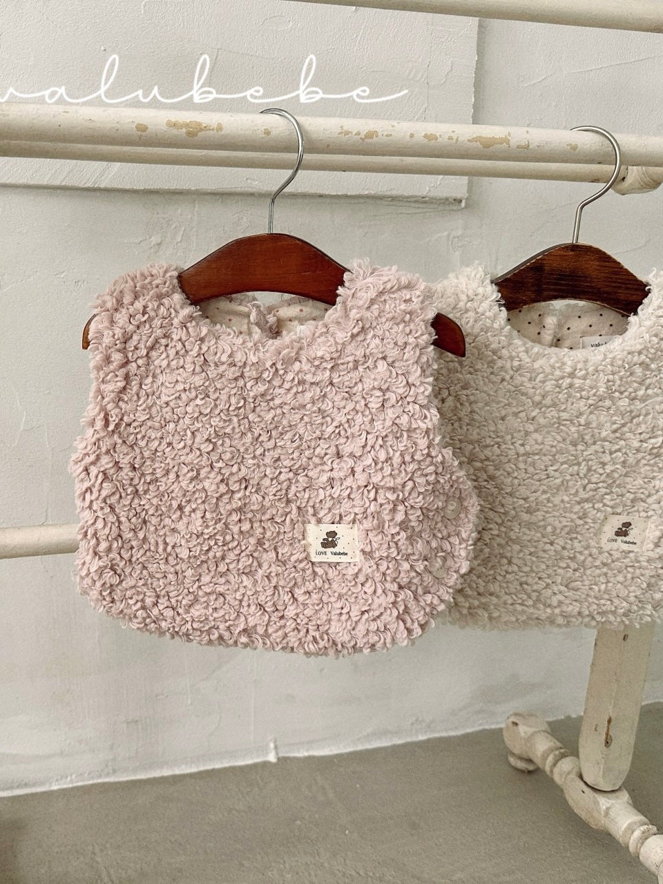 Baby lamb boa vest