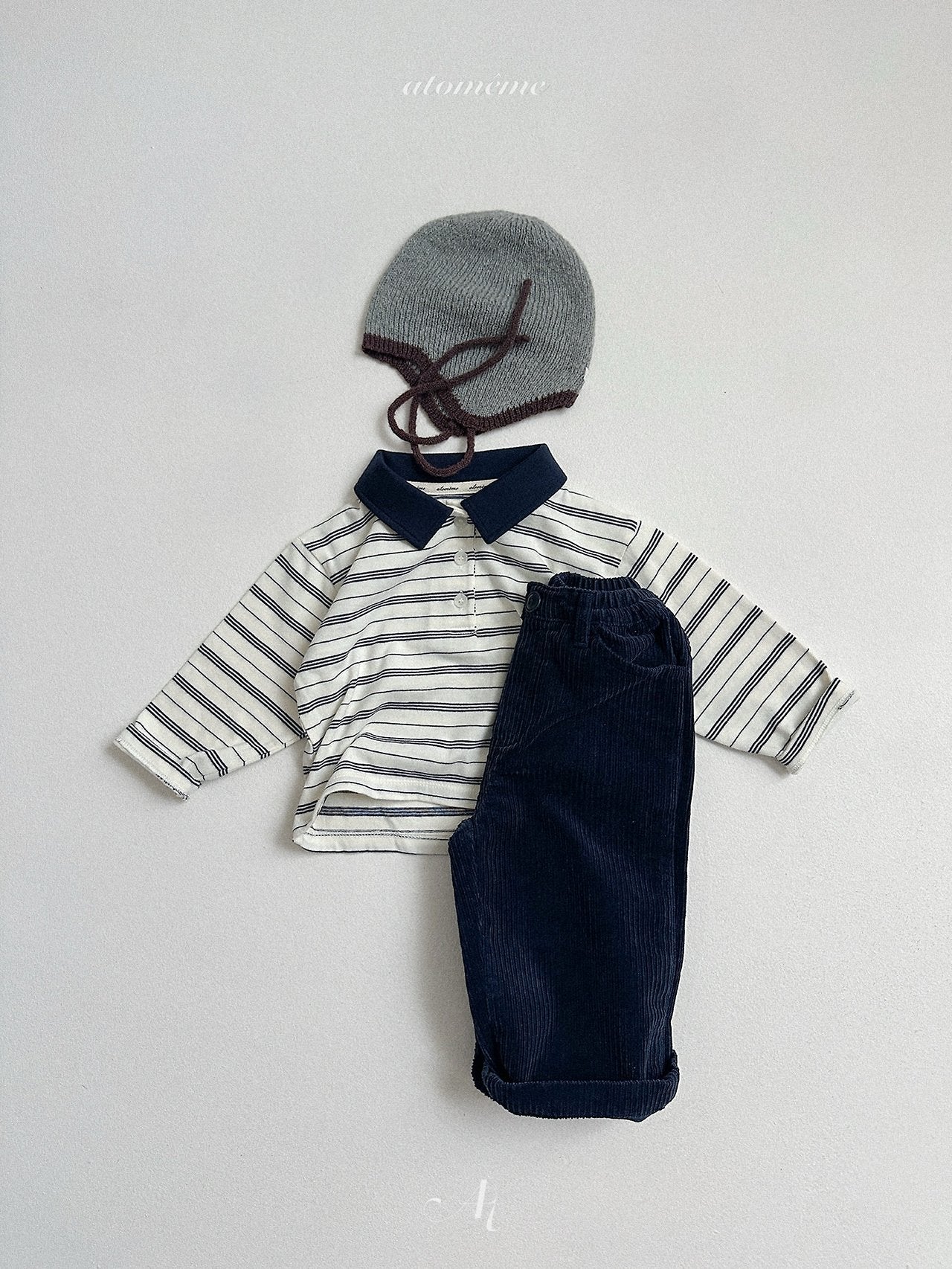 Crepe corduroy pants