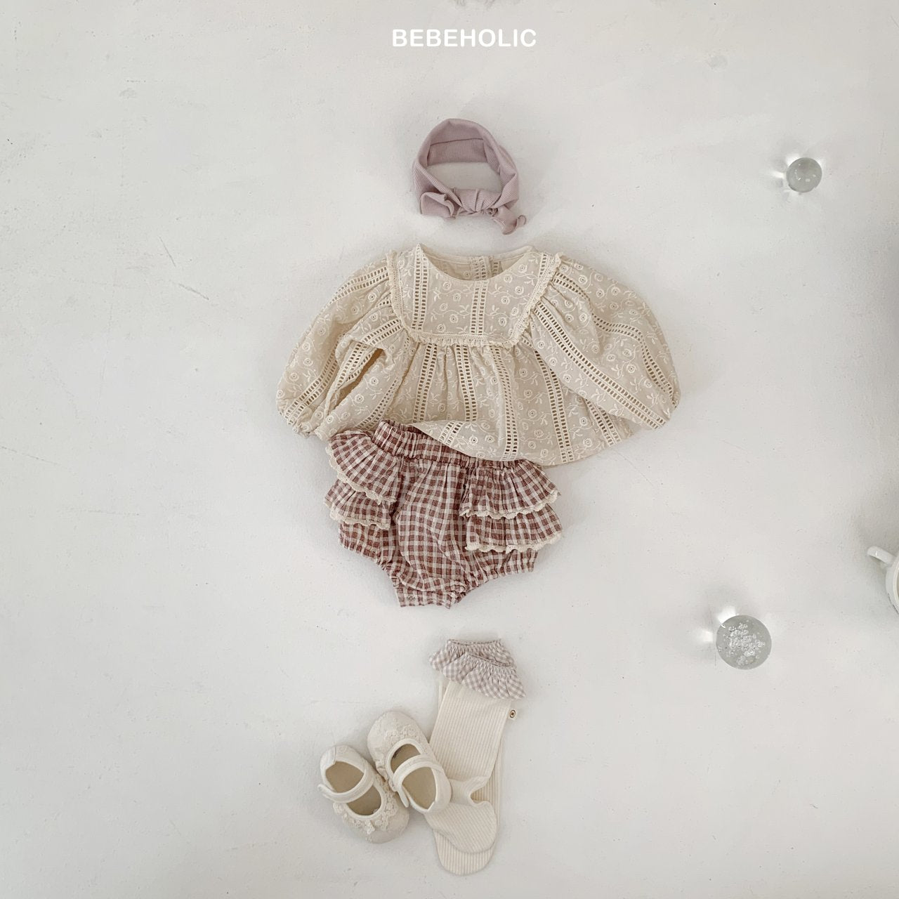 Shirley check frill bloomer