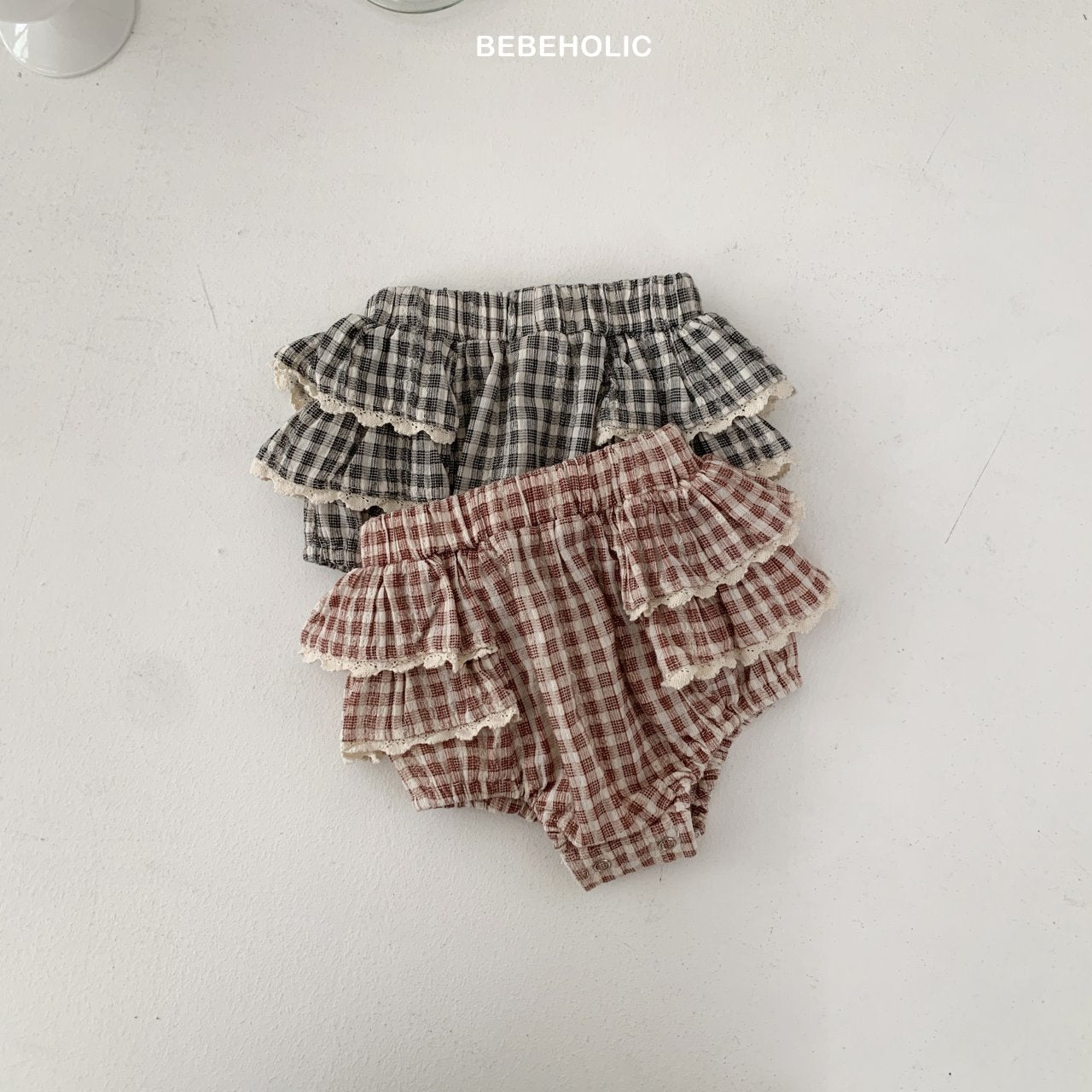 Shirley check frill bloomer