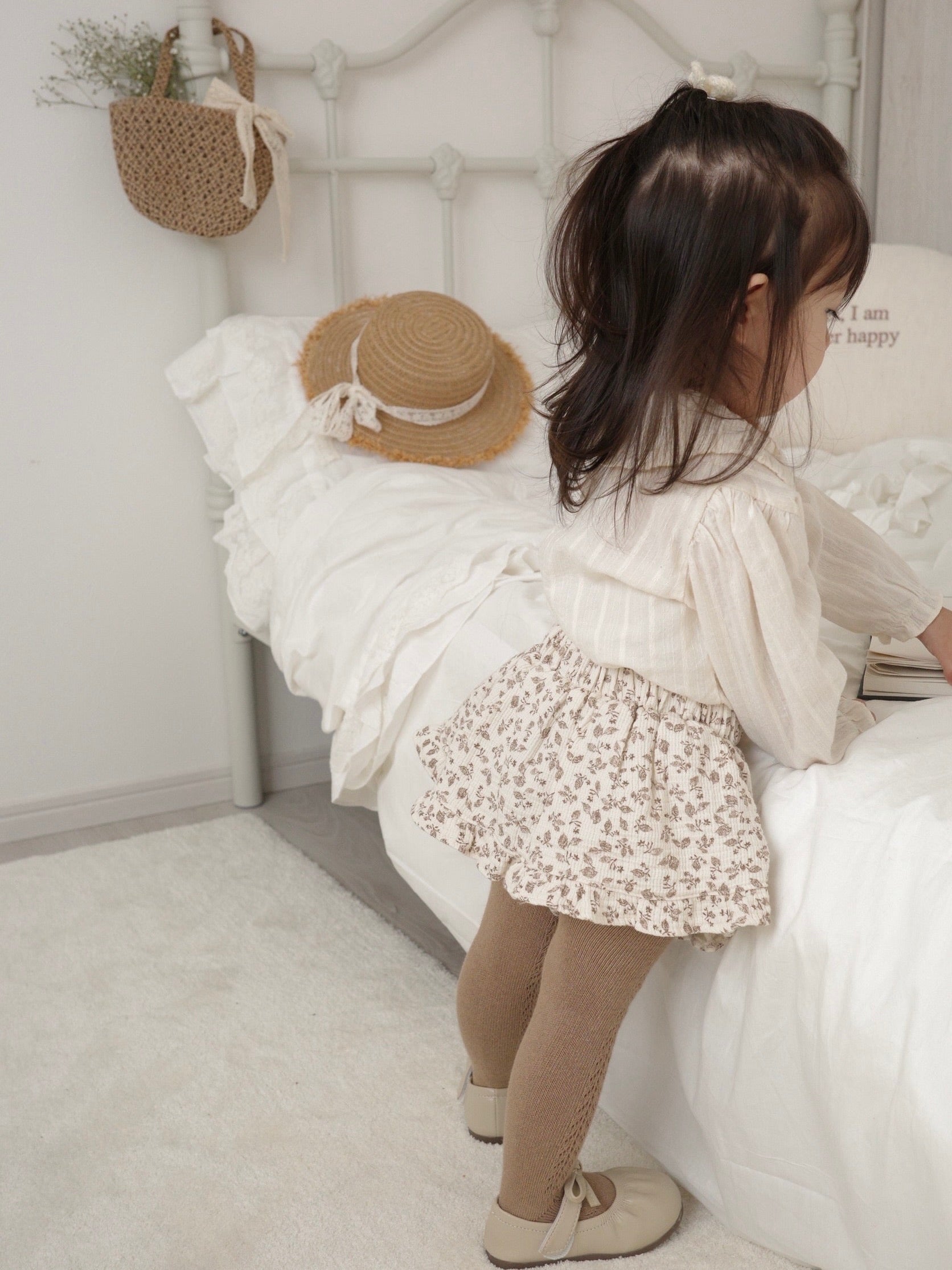 Flower frill cancan skirt