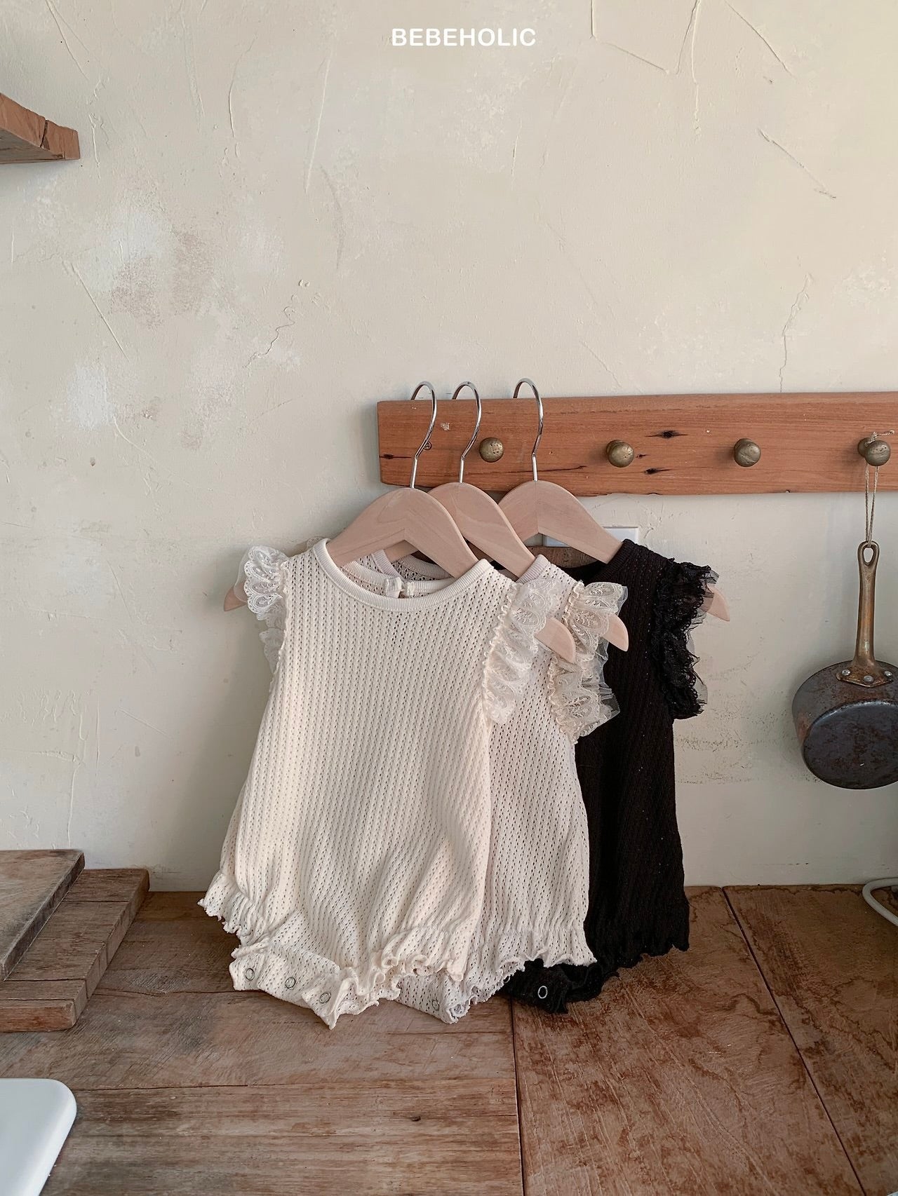 Rain lace rompers