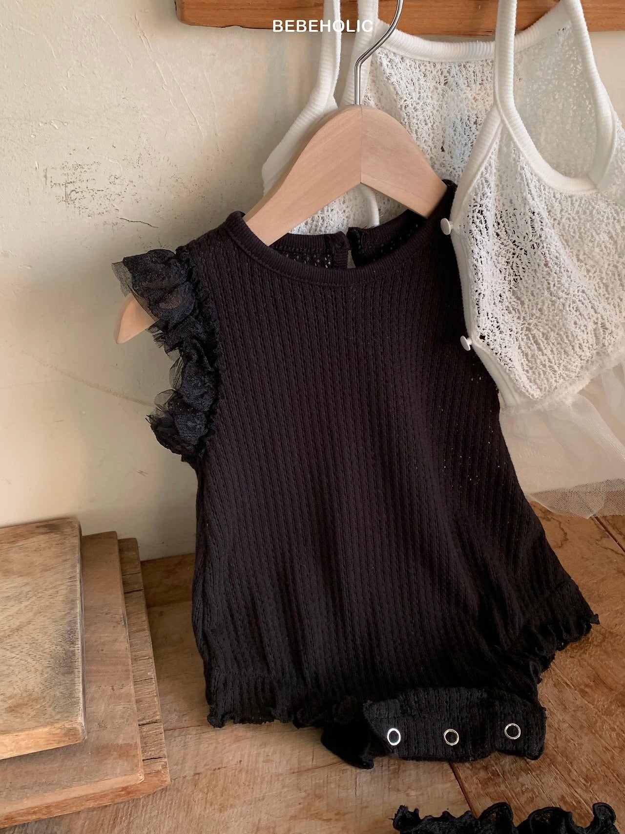Rain lace rompers