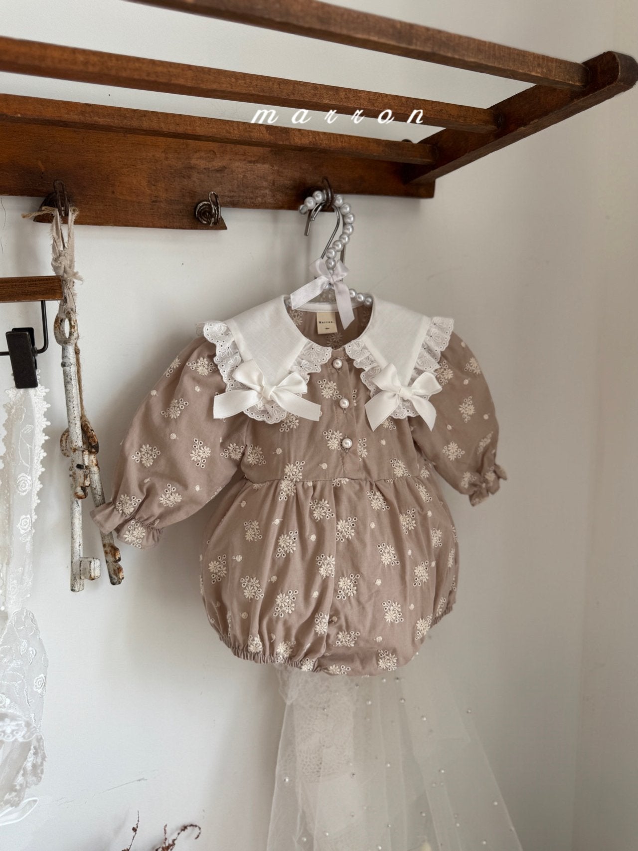 Petit ribbon rompers