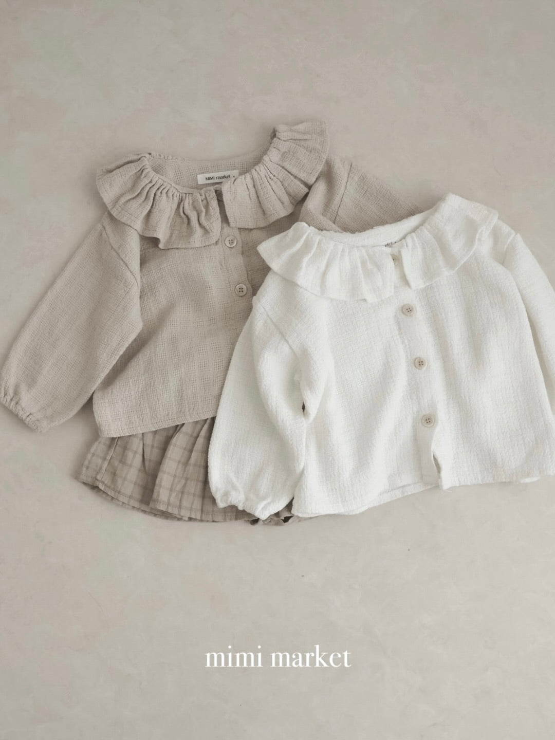 Frill collar shirt