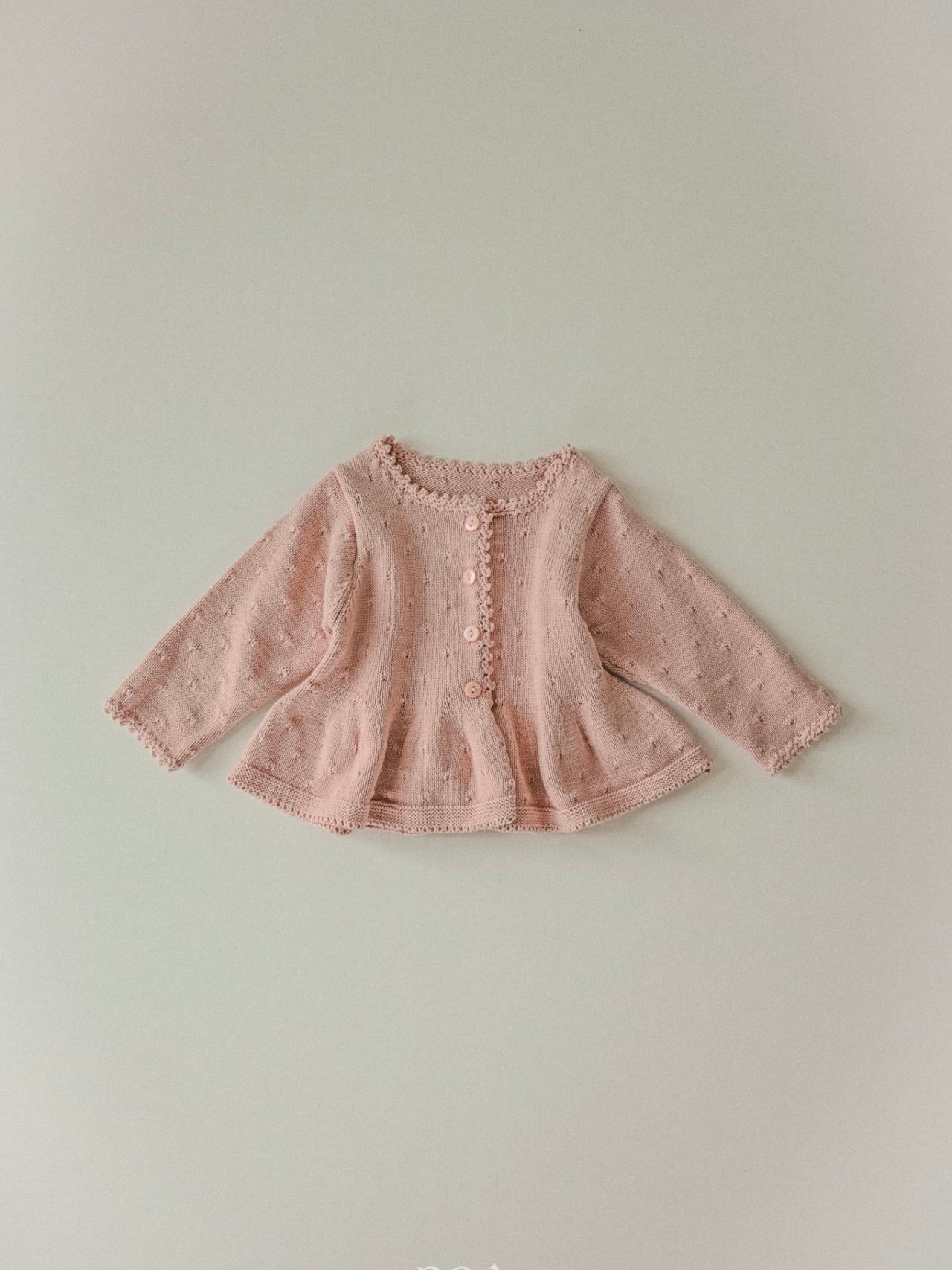 Flare knit cardigan