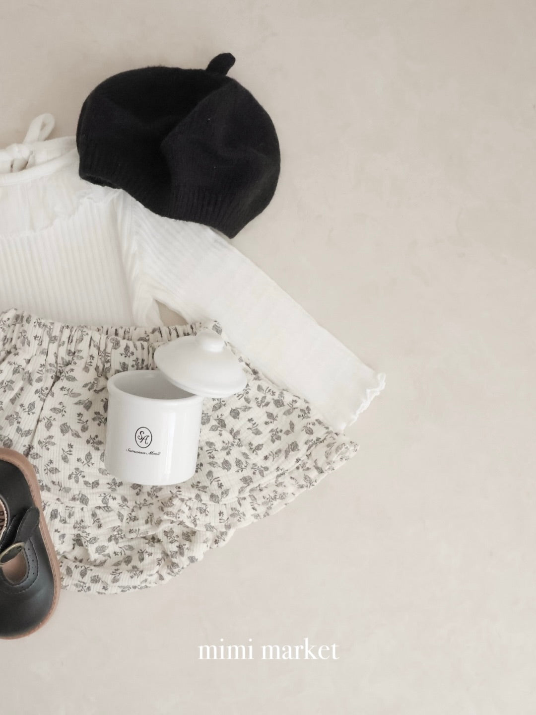 Flower frill cancan skirt