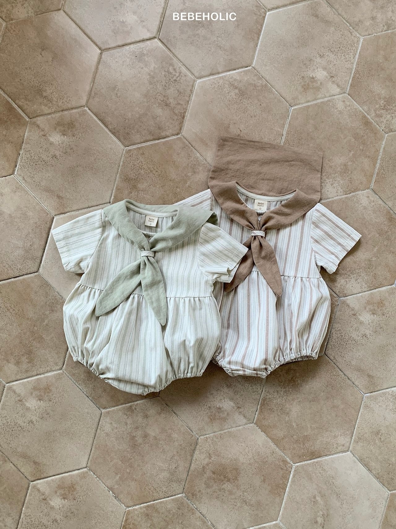 Cozy sailor rompers