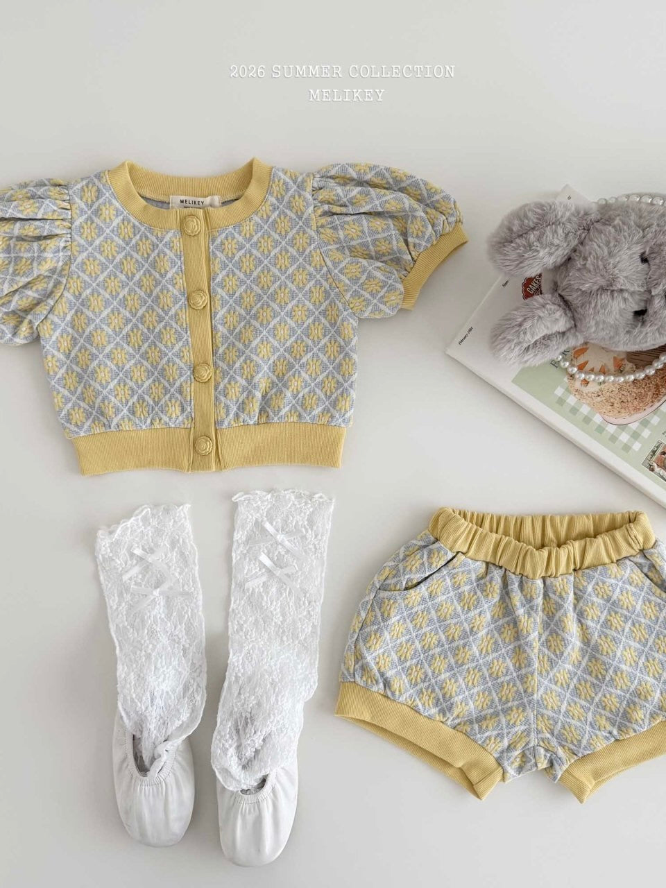 Rika flower puff cardigan