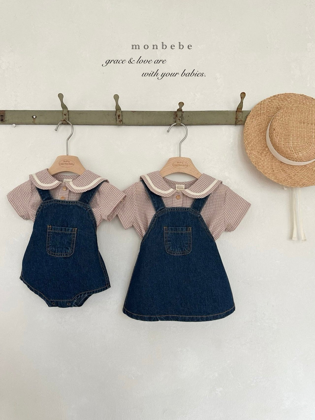 Checked sailor blouse