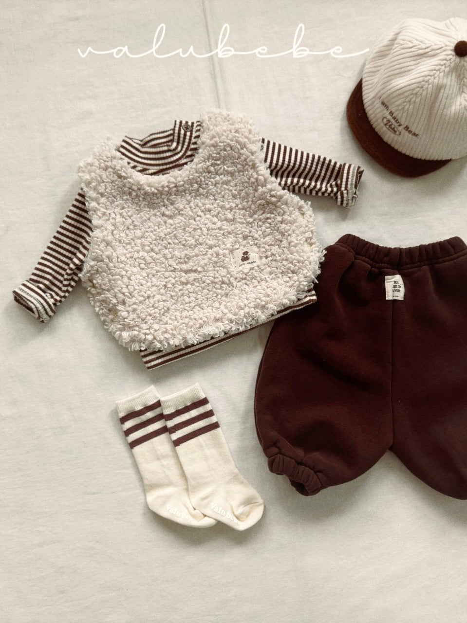 Baby lamb boa vest