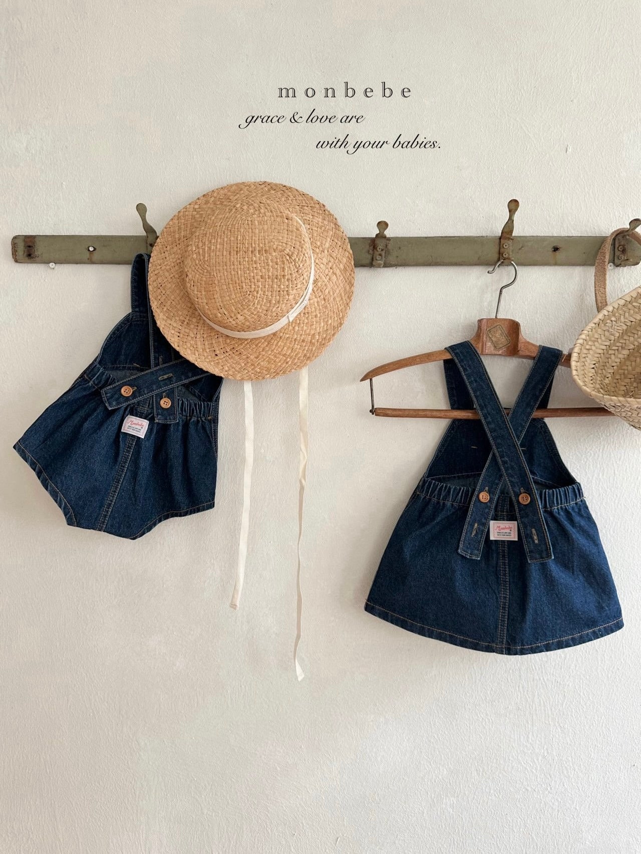 Bonbon denim suspender