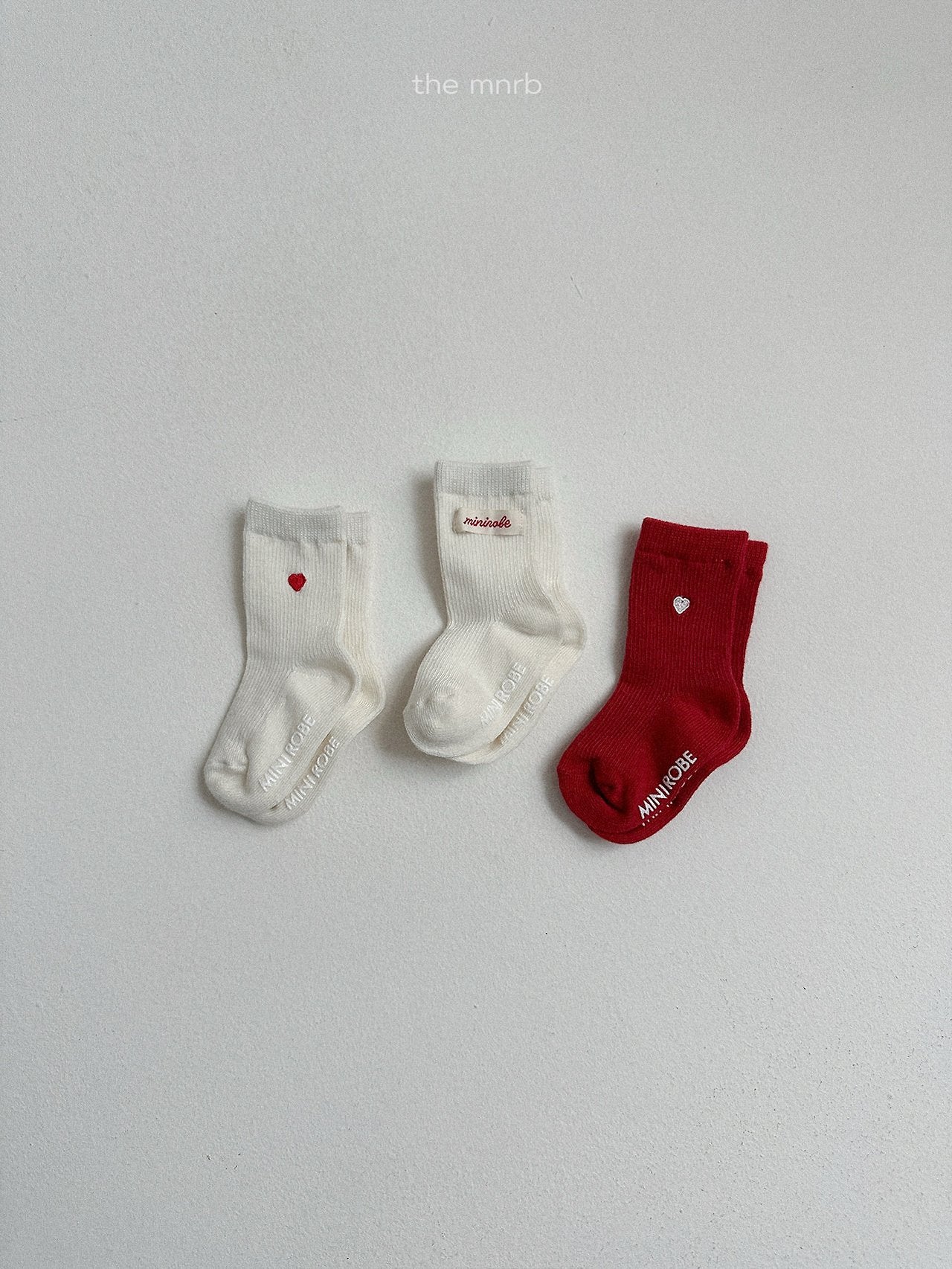 Heart logo socks (3 piece set)