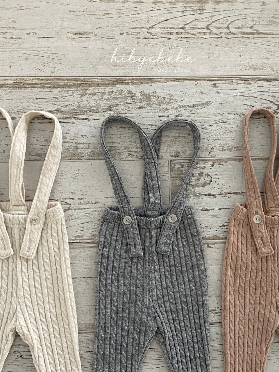 Ellis knit suspender leggings set