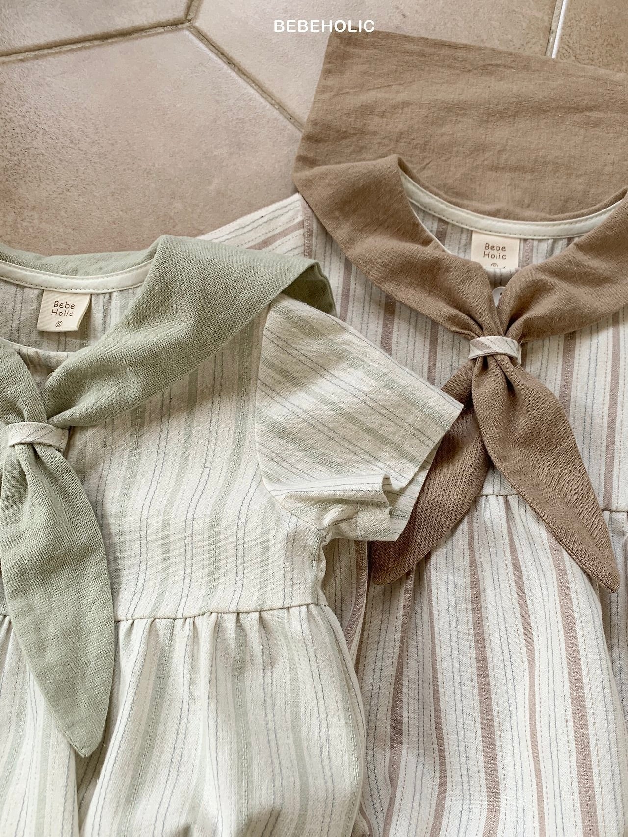 Cozy sailor rompers