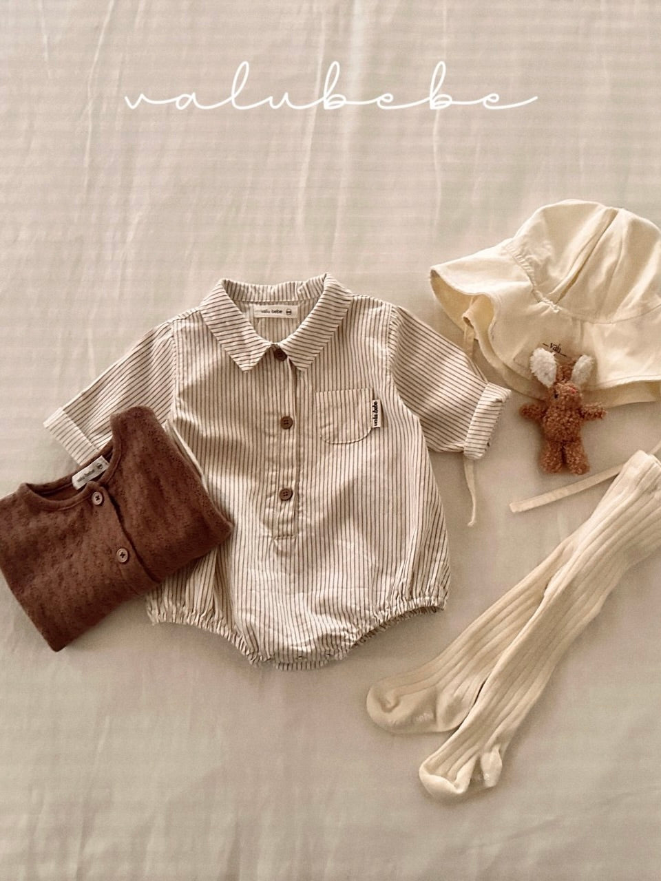 Striped shirt rompers