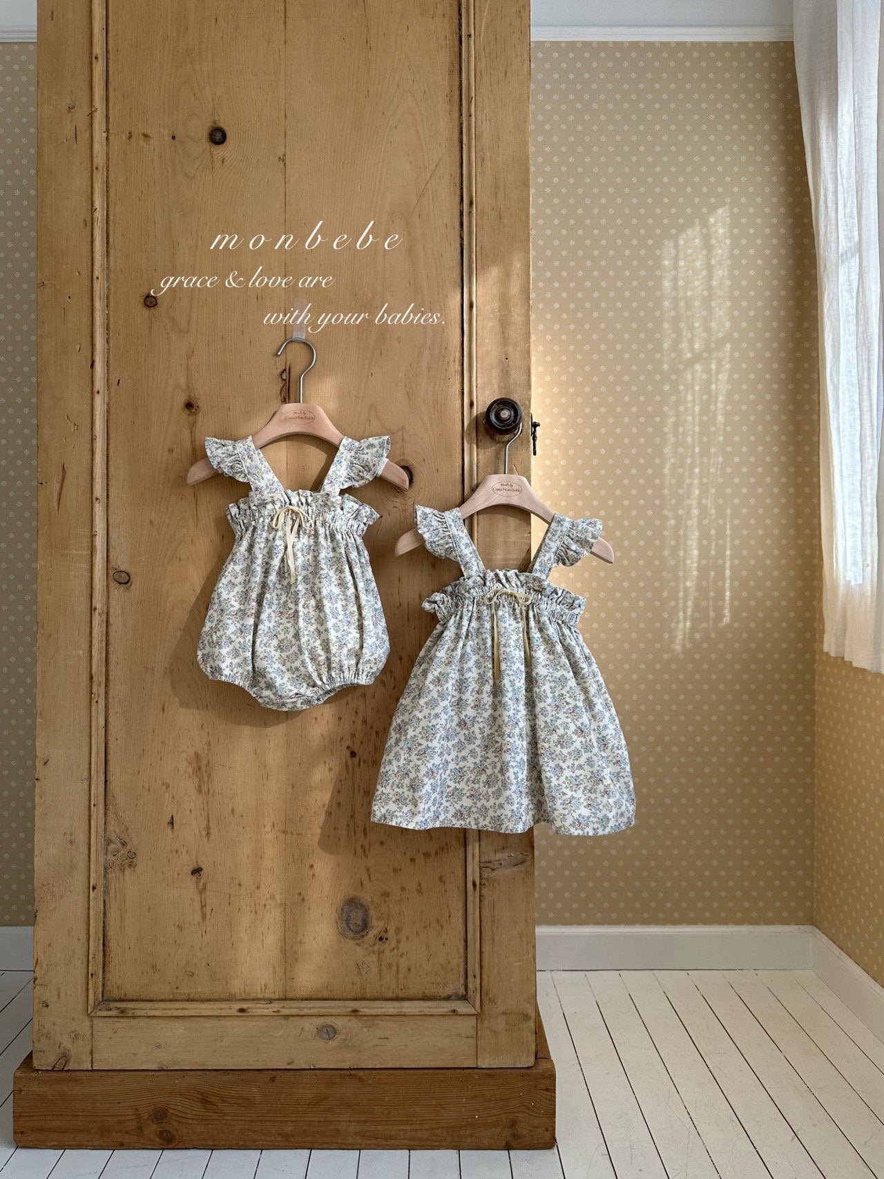 Flower frill rompers