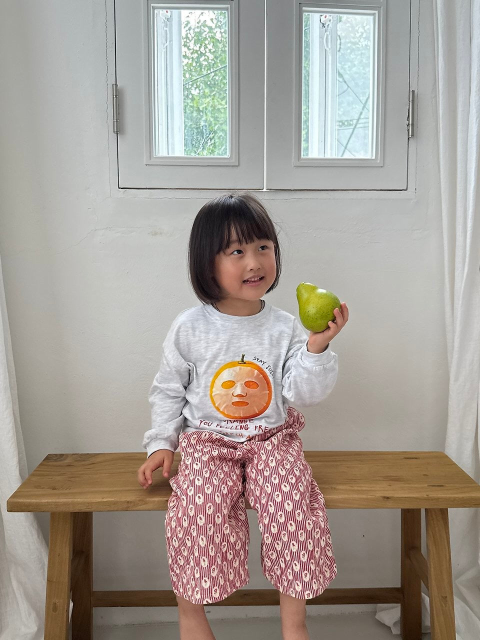 Orange long sleeve T