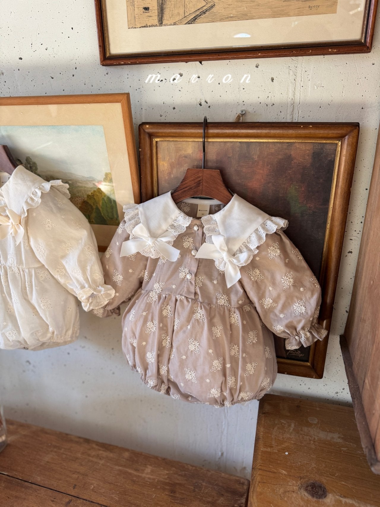 Petit ribbon rompers