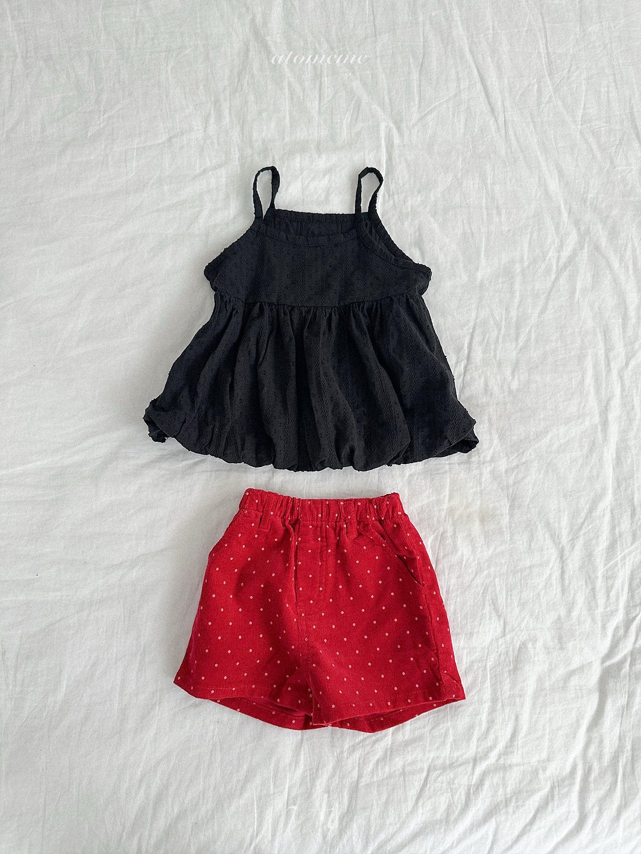 Dot corduroy pants